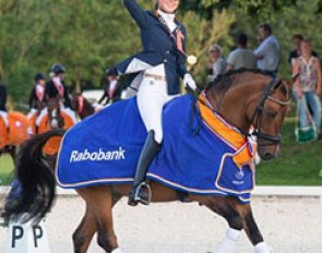 Daphne van Peperstraten and Don Camillo du Bois win the 2015 Dutch Outdoor Pony Championships in Ermelo, The Netherlands :: Photo © Digishots