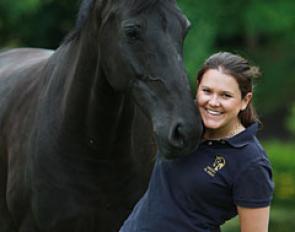 Emma Jane Blundell with one of her top broodmares Tia Roma at Mount St. John :: Photo © Astrid Appels