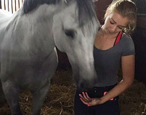 Michelle Budde with her new Under 25 horse Ribery