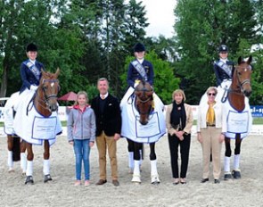 The German Junior Rider Team win the Nations' Cup at the 2015 CDIO-PJYR Hagen :: Photo © Feldhaus