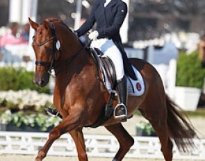 Josefin Gyllensward on Don Angelo (by Danone I x Donnerschwee) at the 2015 CDIO Hagen :: Photo © Astrid Appels