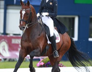 Norwegian Lerke Nordum on the Swedish bred Bradley Beach (by Baroncelli)