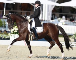 Svenja Peper and Disneyworld in the U25 division at the 2015 CDIO Hagen :: Photo © Astrid Appels