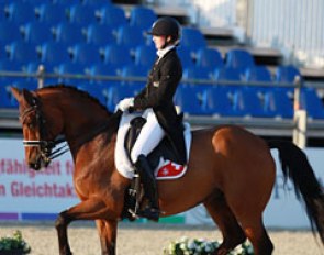 Swiss Philine von Bremen on Richard Davison's 2012 London Olympic Games' ride Artemis (by Florestan)