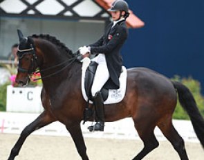 Swiss Naomi Winnewisser on her second junior's horse Doberdo (by Dark Fire x Windeck)