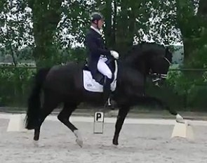 Matthias Rath and Totilas at the local Dutch dressage show in Hulten