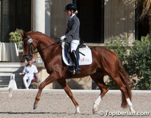 Maria Albinana Sanz and Lario at the 2015 Spanish Young Horse Championships in Jerez de la Frontera :: Photo © Top Iberian