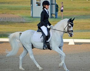 Hannah Irons and Bodhjan at the 2015 U.S. Dressage Pony Cup in Lexington :: Photo © Jennifer M. Keeler