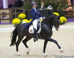 Laurence Roos and Fil Rouge in the Under 25 division at the 2015 CDI Lier :: Photo © Leanjo de Koster
