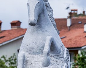 Horse statue at the show grounds