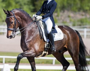 Anna Tallberg and Fernet D at the 2015 Finnish Young Riders Championships :: Photo © Satu Pirinen