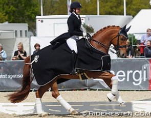 Cathrine Dufour and Atterupgaards Cassidy win big at the 2015 CDI Odense :: Photo © Ridehesten