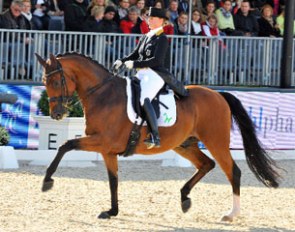 Isabell Werth and Emilio at the 2015 CDI Perl