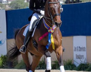 David Blake and Ikaros win the Grand Prix Special at the 2015 CDI San Juan Capistrano :: Photo © Terri Miller