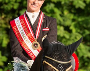 Victoria Max-Theurer wins her 13th consecutive Grand Prix title at the 2015 Austrian Dressage Championships :: Photo © Andreas Schnitzlhuber