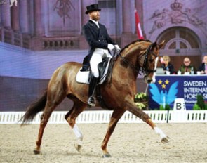 Per Sandgaard and Final Cut at the 2015 Lovsta Future Challenge Finals during the 2015 CDI-W Stockholm :: Photo © Therese Hubner
