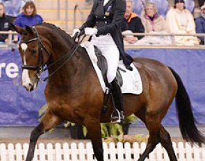 Fiona Selby, organizer of the 2015 CDI-W Boneo, on her Grand Prix horse Tacita