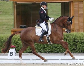 Lena Waldmann and Quincy at the 2015 Bundeschampionate qualifier in Werder, Germany :: Photo © LL-foto