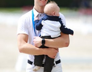 Daniel Bachmann Andersen with baby