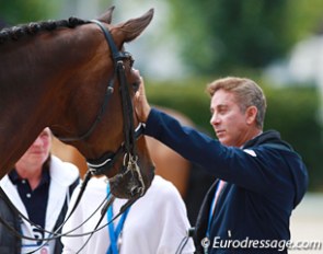 U.S. team trainer Robert Dover at the 2016 CDIO Aachen :: Photo © Astrid Appels