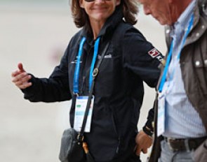 Danish Olympic team candidate Mikala Gundersen with her coach Ernst Hoyos