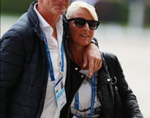 Uwe Ostwald and trainer Claudia Haller