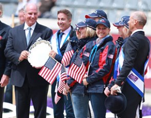Team USA wins the Inaugural FEI Nations Cup Dressage Series 2016 and gets celebrated at the 2016 CDIO Aachen :: Photo © Astrid Appels