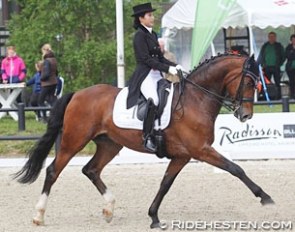 Yoora Chung and Rausing at the 2016 CDI Aalborg :: Photo © Ridehesten