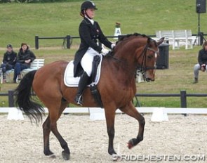 Julie Dankau and Overgaards Lawell at the 2016 CDI Aalborg :: Photo © Ridehesten