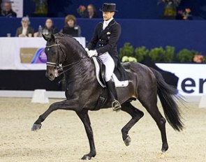 Edward Gal and Zonik at the 2016 CDI-W Amsterdam where they scored 83% in the small tour 