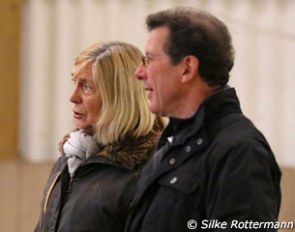 Angelika Frömming and Michael Rohrmann at the "Classical Dressage Meets Kinematics" seminar in Baden Baden in April 2016 :: Photo © Silke Rottermann
