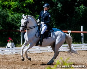 Kristina Flakova with a Piber state stud bred Lippizaner Conversano VI 47