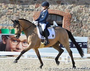 Lucie-Anouk Baumgürtel and Massimiliano at the 2016 European Pony Championships :: Photo © Ridehesten