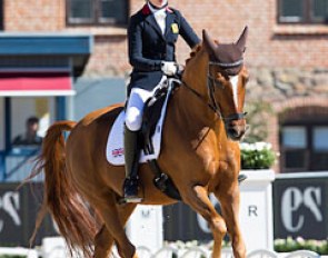 Isobel "Izzy" Lickley and British team routinier Gigolo at the 2016 European Pony Championships :: Photo © Digishots