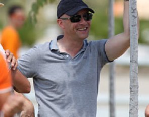 Belgian Grand Prix rider Jeroen Devroe is coaching young rider Charlotte Defalque