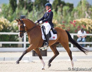 Alexandra Hellings and Uvender V at the 2016 European Junior Riders Championships :: Photo © Digishots