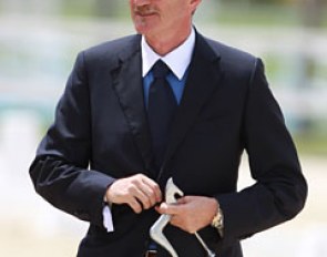 Enzo Truppa officiated as a judge at the 2016 European Junior/Young Riders Championships in Oliva Nova :: Photo © Astrid Appels