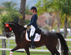 Diana van de Bovenkamp and Corvette at the 2016 European Junior Riders Championships :: Photo © Astrid Appels