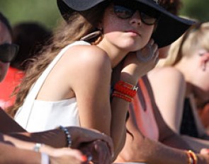 Dutch pony rider Daphne van Peperstraten came to root for the Dutch