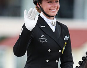 Swedish Junior rider Mathilde Hannell opted for the Under 25 Championships this year on Deela Mae