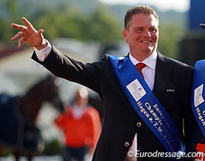 Dutch team trainer Johan Rockx at the 2016 European Under 25 Championships :: Photo © Astrid Appels