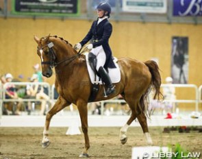 Abbie Deken and KH Ambrose at the 2016 New Zealand Dressage Championships :: Photo © Libby Law