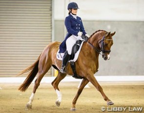 Sheena Ross and Parkridge Disco SW at the 2016 New Zealand Dressage Championships :: Photo © Libby Law