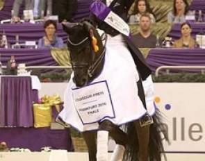 Dorothee Schneider and Sammy Davis Jr win the 2016 Louisdor Cup Finals in Frankfurt :: Photo © LL-foto