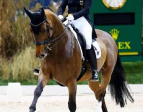 Isabell Werth and Emilio at the 2016 CDI Geneva