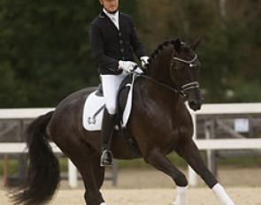 Ralf Kornprobst and Trakehner Licensing Champion Perpignan Noir :: Photo © Jutta Bauernschmitt
