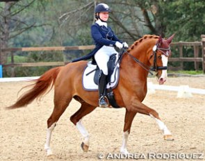 Anna Aristova and Blickpunkt at the 2016 CDI-PJYR Girona :: Photo © Andrea Rodriguez