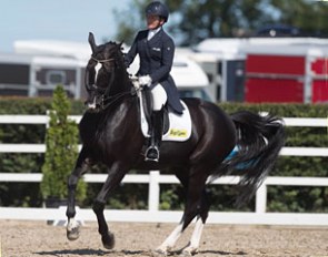 Anne Marie Dunphy and Urbanus at the 2016 Irish Dressage Championships :: Photo © Alf Harvey
