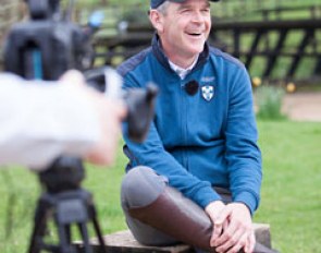 Valegro's groom Alan Davies being interviewed for Piaffe Presents' section "A Groom with a View"