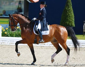 Danish Sidsel Johansen on Alibi D (by Alcazar x Coriander)